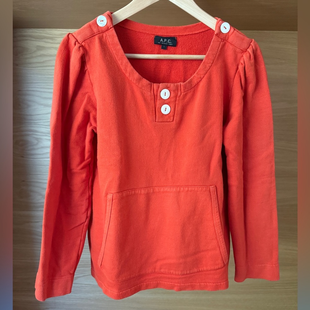A.P.C. Red Orange Sweatshirt